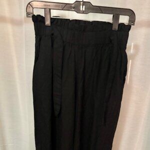 Aakaa Black Wide Leg Pants